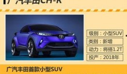 广汽丰田最新小型suv再爆料,时尚动感，引领潮流新风尚”